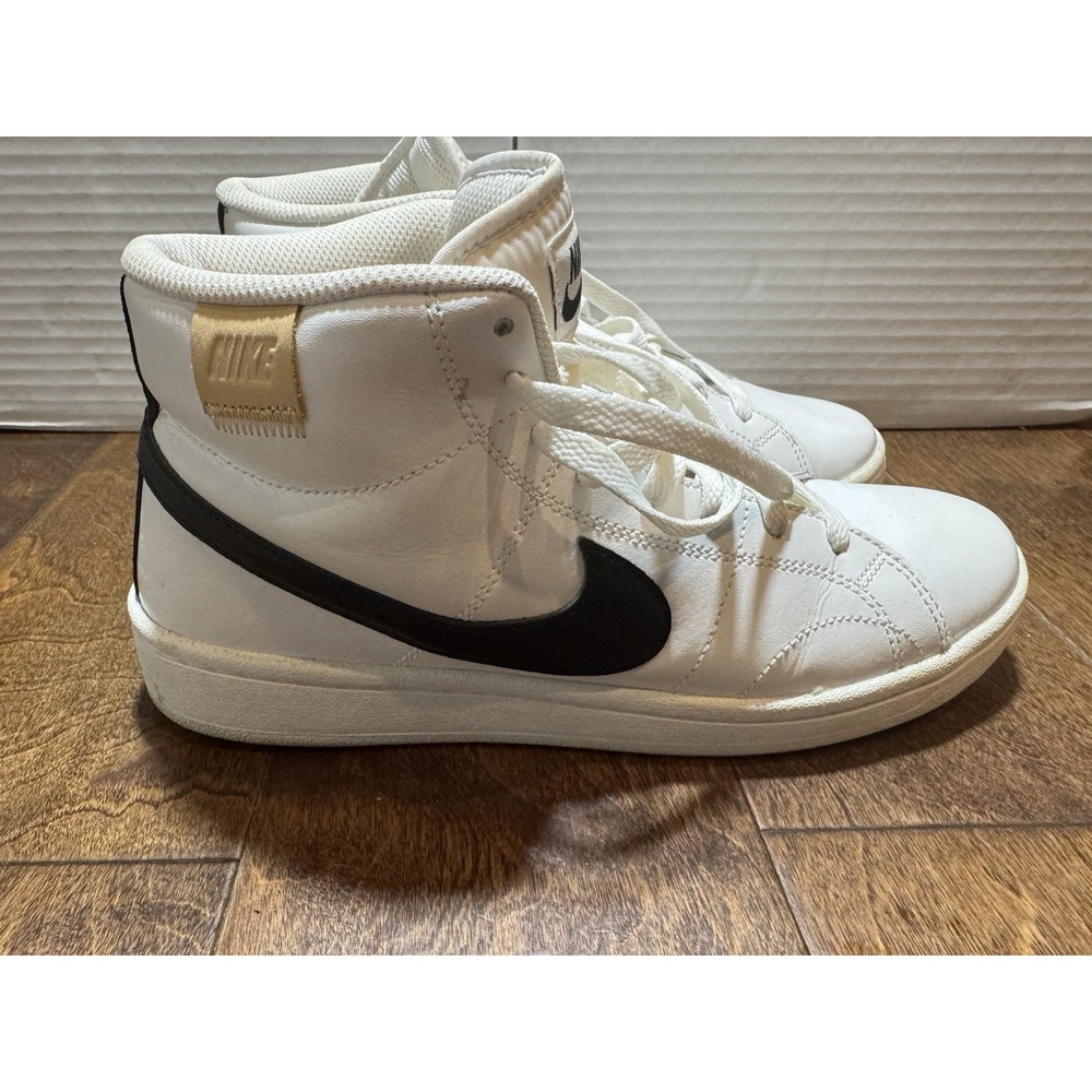 Nike Court Mid Sneakers White Black Swoosh Men's 7